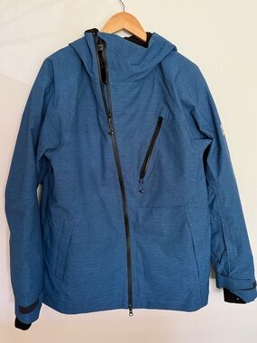 686 Men’s sz M Hydra Thermograph Jacket Slate Blue Ski Jacket with Hood new cond